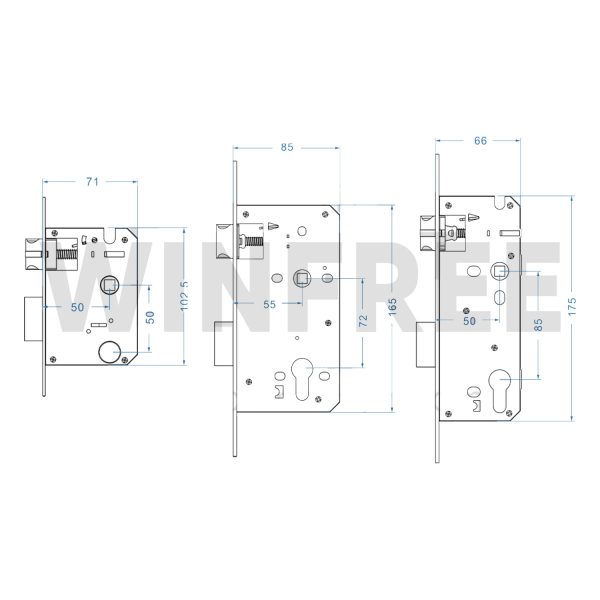 Khóa cửa phòng vân tay thông minh WINFREE HC-Q2 - Ảnh 6