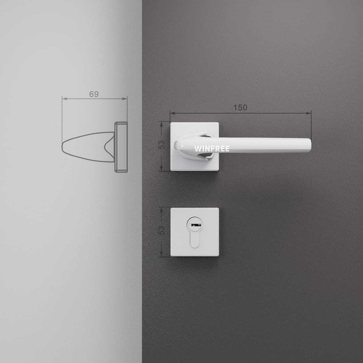 Khóa cửa tay gạt HC-315 - Ảnh 10