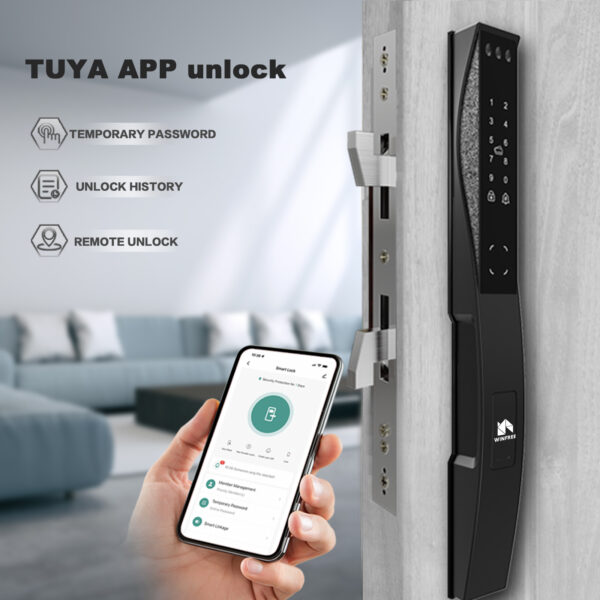 Khóa cửa vân tay thông minh tích hợp Face ID WINFREE W-X06 - Ảnh 9