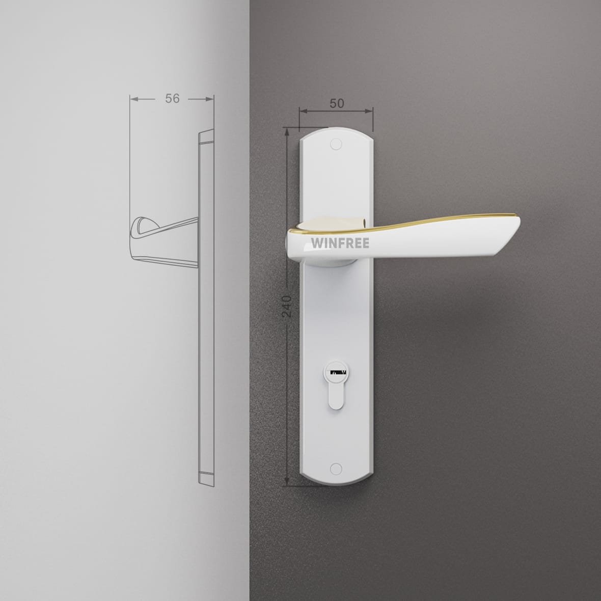 Khóa cửa tay gạt HC-327 - Ảnh 11