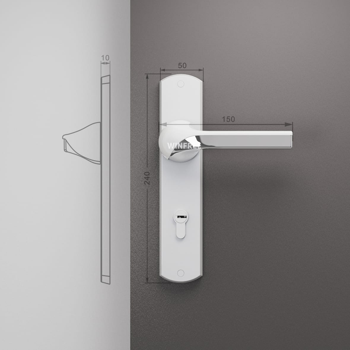 Khóa cửa tay gạt HC-333 - Ảnh 11