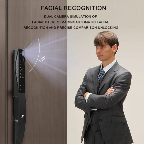 Khóa cửa vân tay thông minh tích hợp Face ID WINFREE W-X06 - Ảnh 8