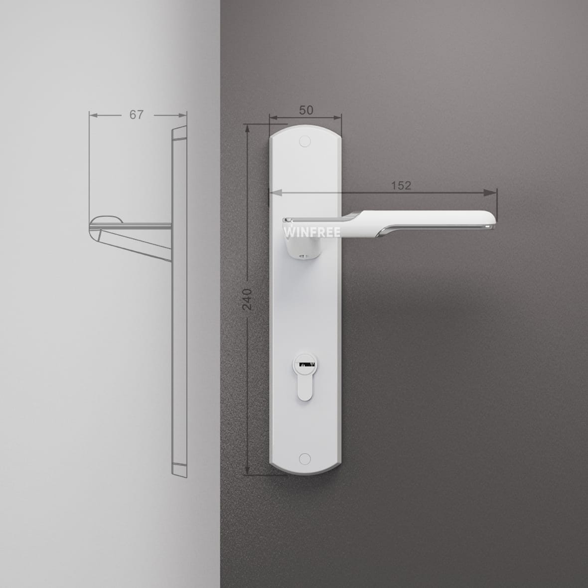 Khóa cửa tay gạt HC-337 - Ảnh 11