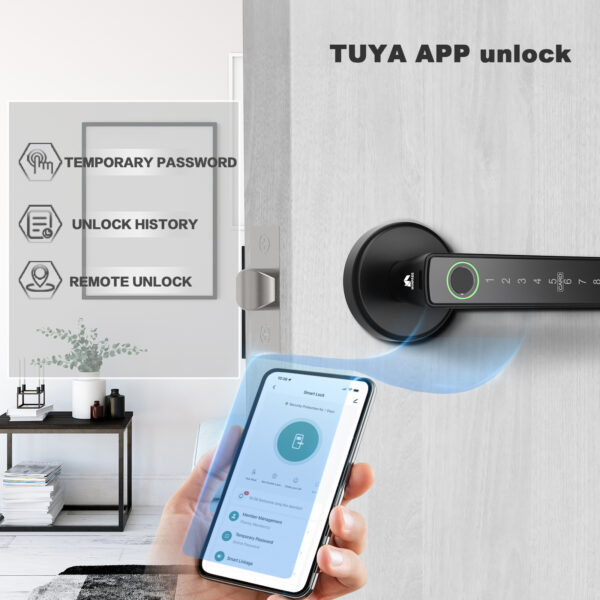 Tay nắm cửa vân tay thông minh WINFREE HC-R1 - Ảnh 3