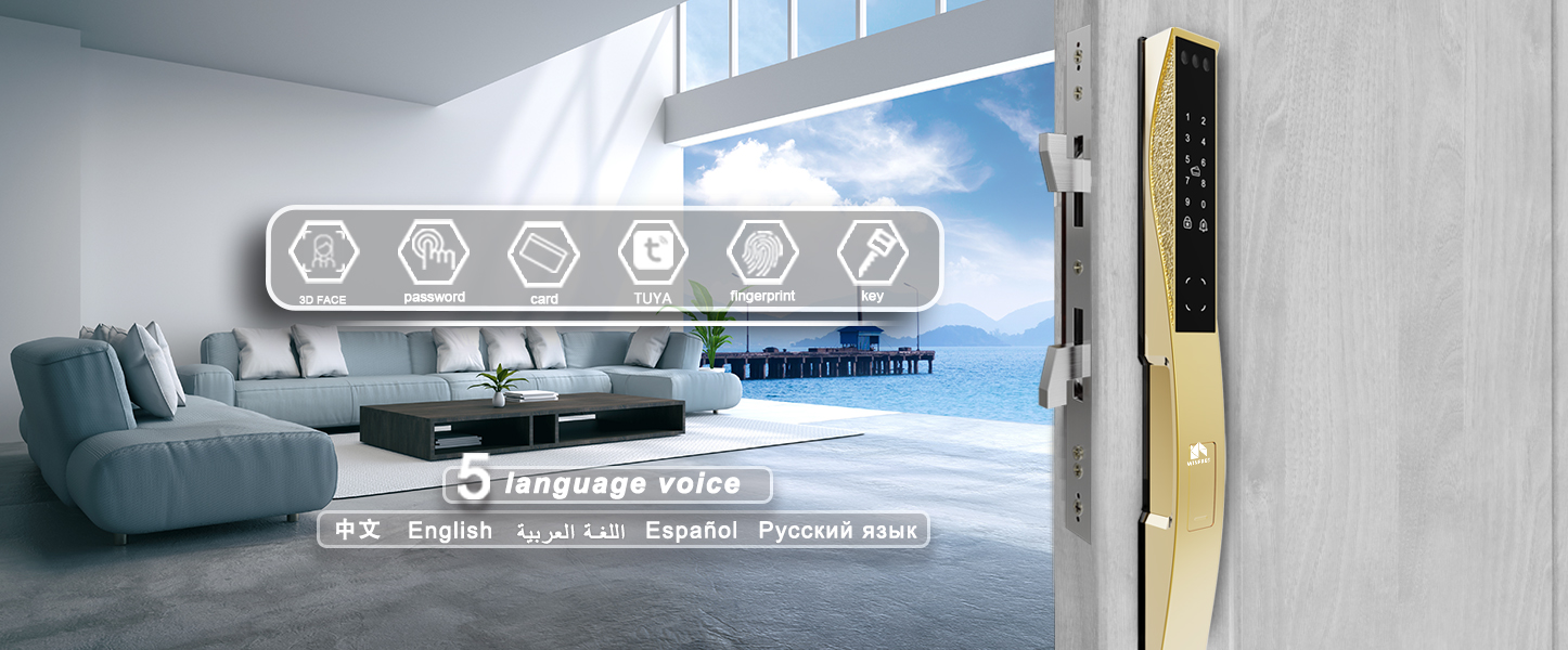 Khóa cửa vân tay thông minh tích hợp Face ID WINFREE W-X06 - Ảnh 11