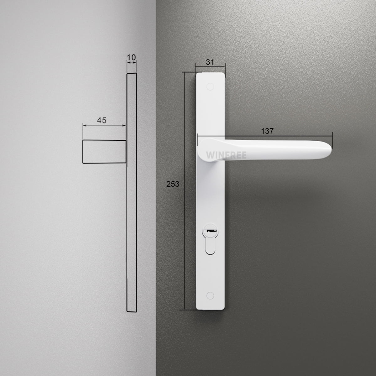 Khóa cửa tay gạt HC-102 - Ảnh 8