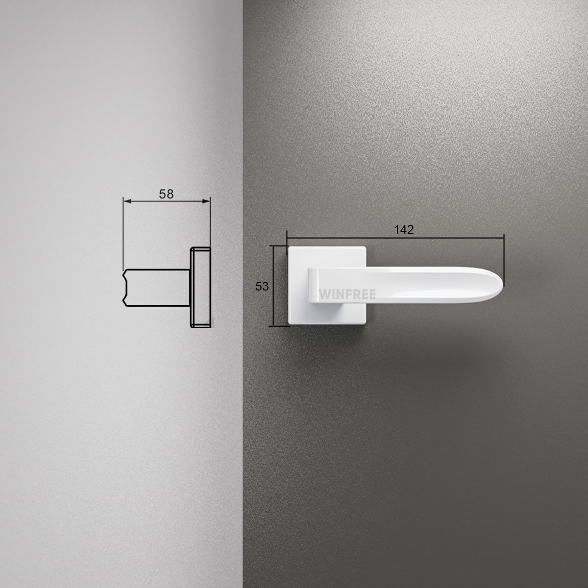 Khóa cửa tay gạt HC-108 - Ảnh 5