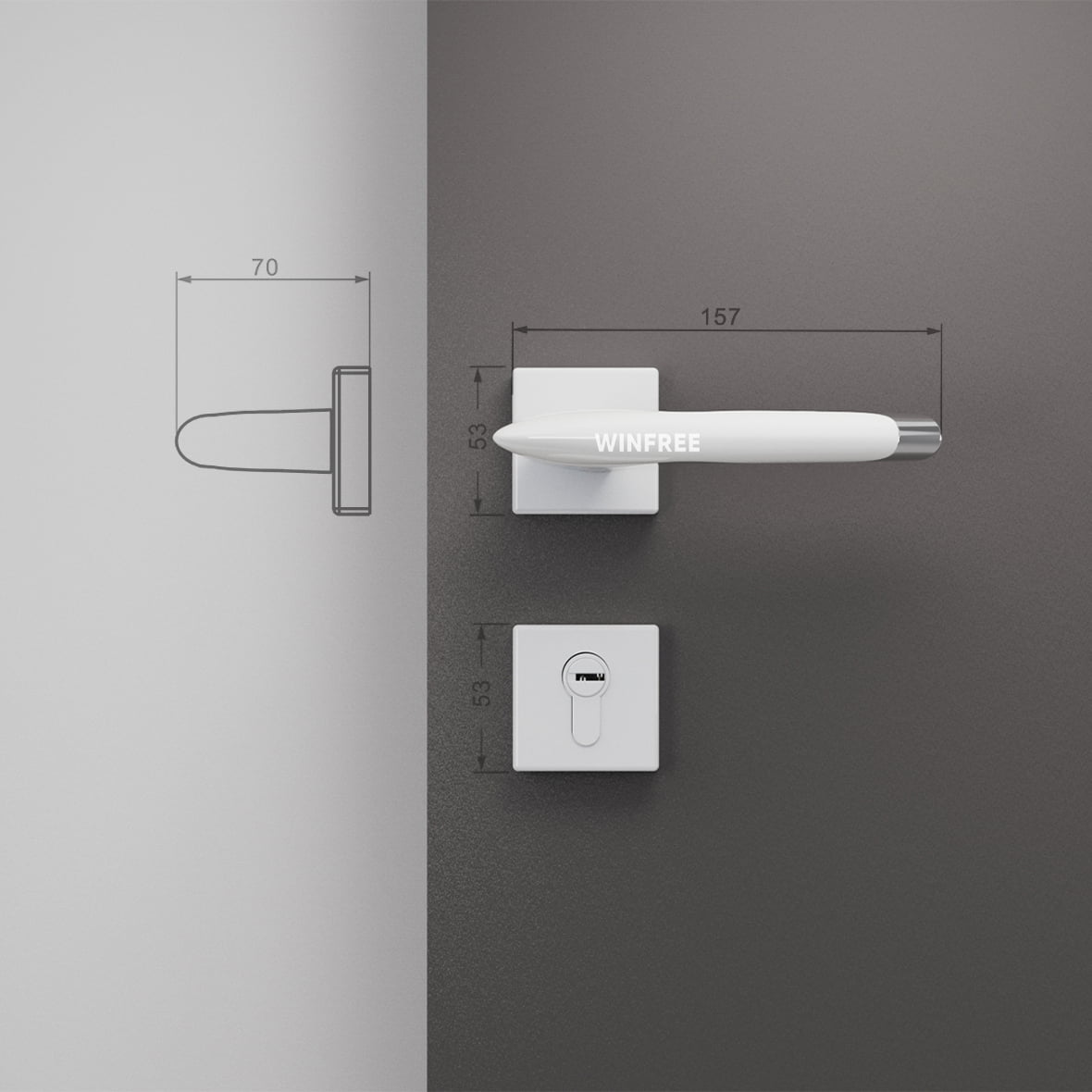 Khóa cửa tay gạt HC-311 - Ảnh 10