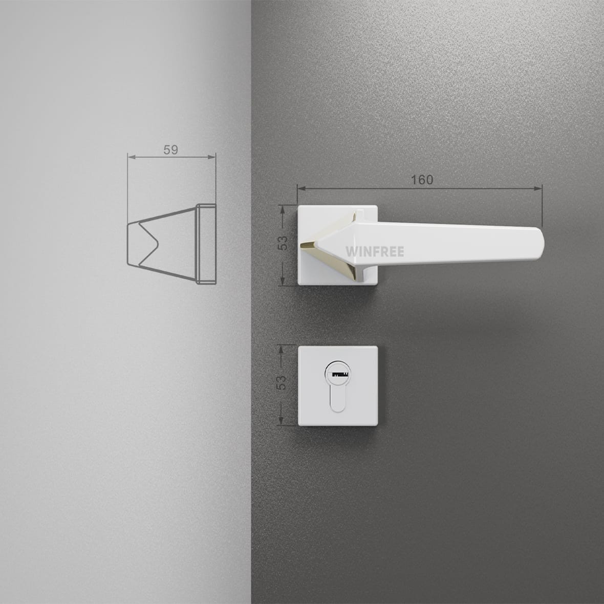 Khóa cửa tay gạt HC-318 - Ảnh 10
