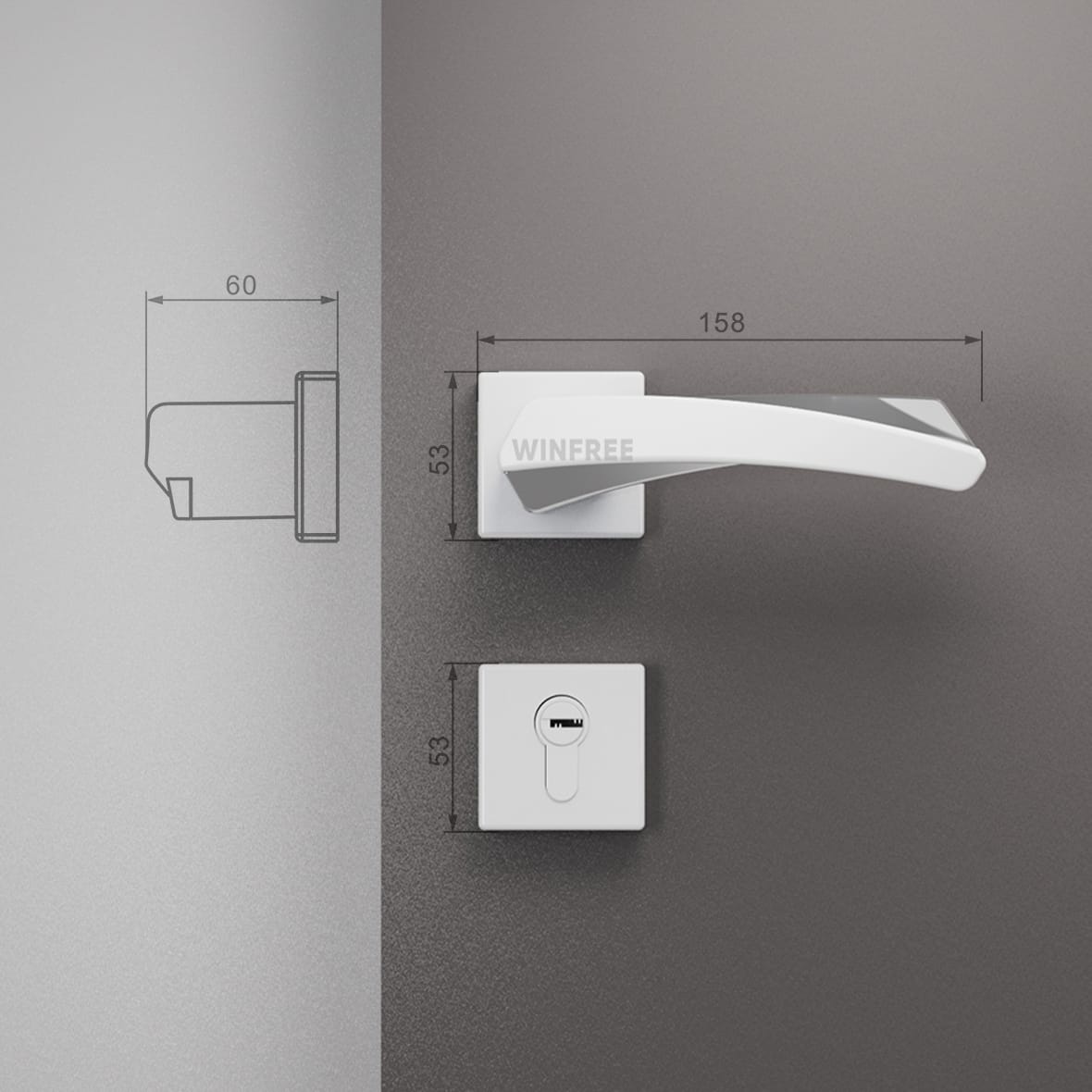 Khóa cửa tay gạt HC-322 - Ảnh 10