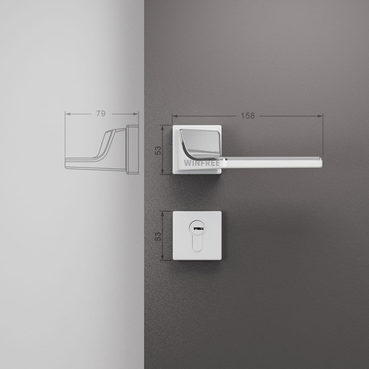 Khóa cửa tay gạt HC-328 - Ảnh 10