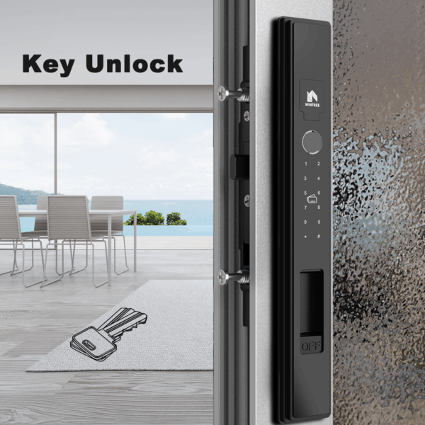 Khoá cửa trượt vân tay thông minh WINFREE HC-02T-Latch - Ảnh 11