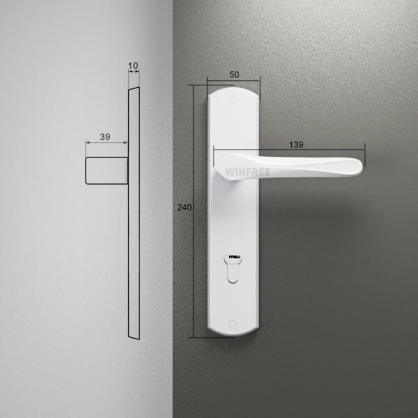 Khóa cửa tay gạt HC-103 - Ảnh 7
