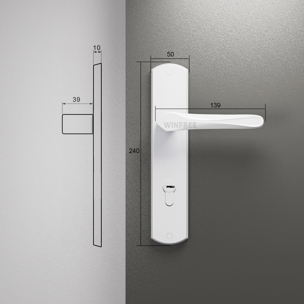 Khóa cửa tay gạt HC-103 - Ảnh 7