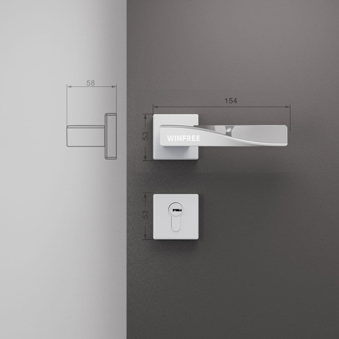 Khóa cửa tay gạt HC-316 - Ảnh 10