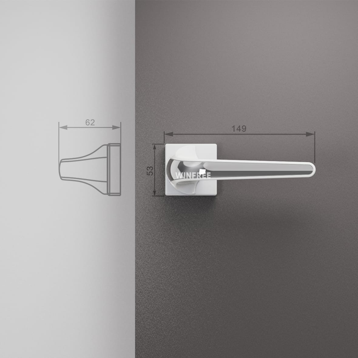 Khóa cửa tay gạt HC-332 - Ảnh 9