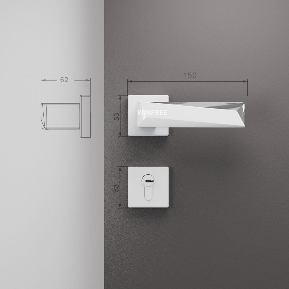 Khóa cửa tay gạt HC-336 - Ảnh 10