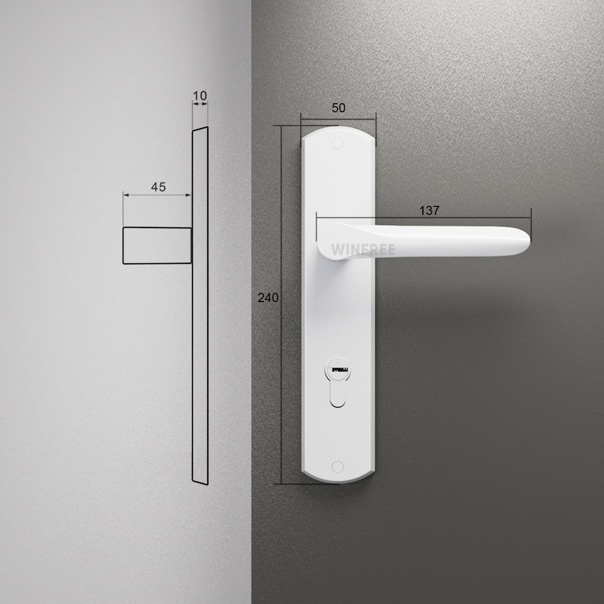 Khóa cửa tay gạt HC-102 - Ảnh 9