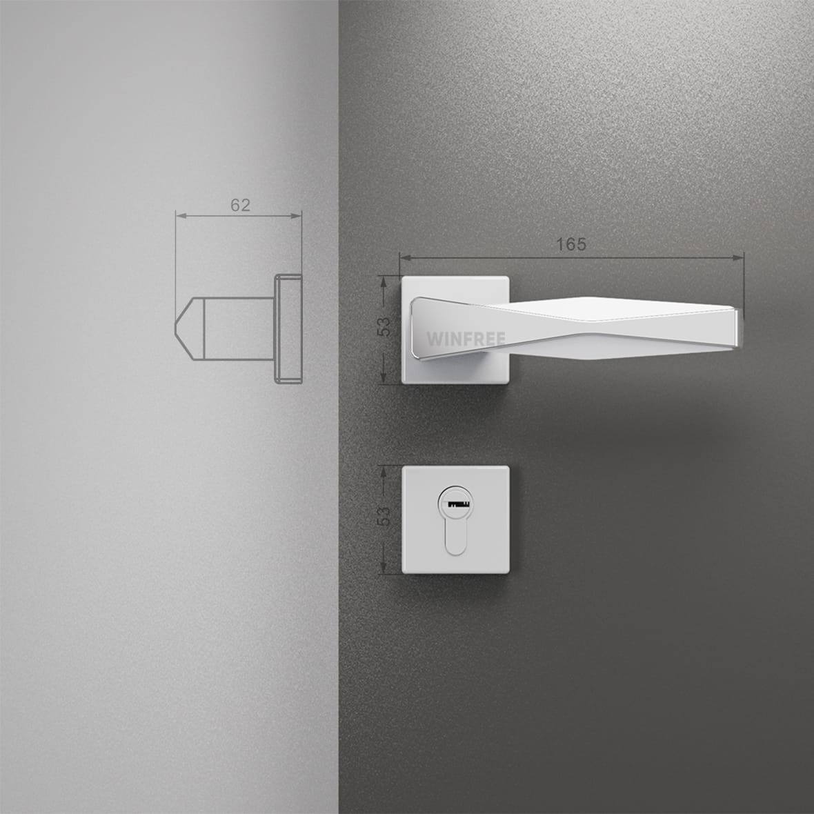 Khóa cửa tay gạt HC-319 - Ảnh 10