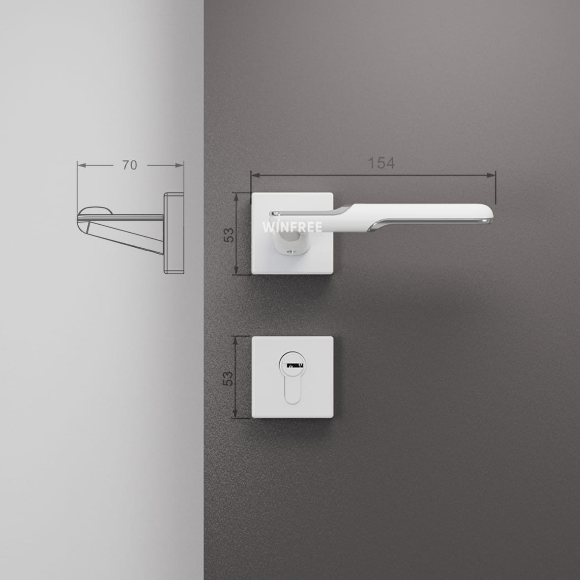 Khóa cửa tay gạt HC-337 - Ảnh 10