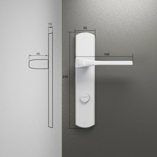 Khóa cửa tay gạt HC-104 - Ảnh 7