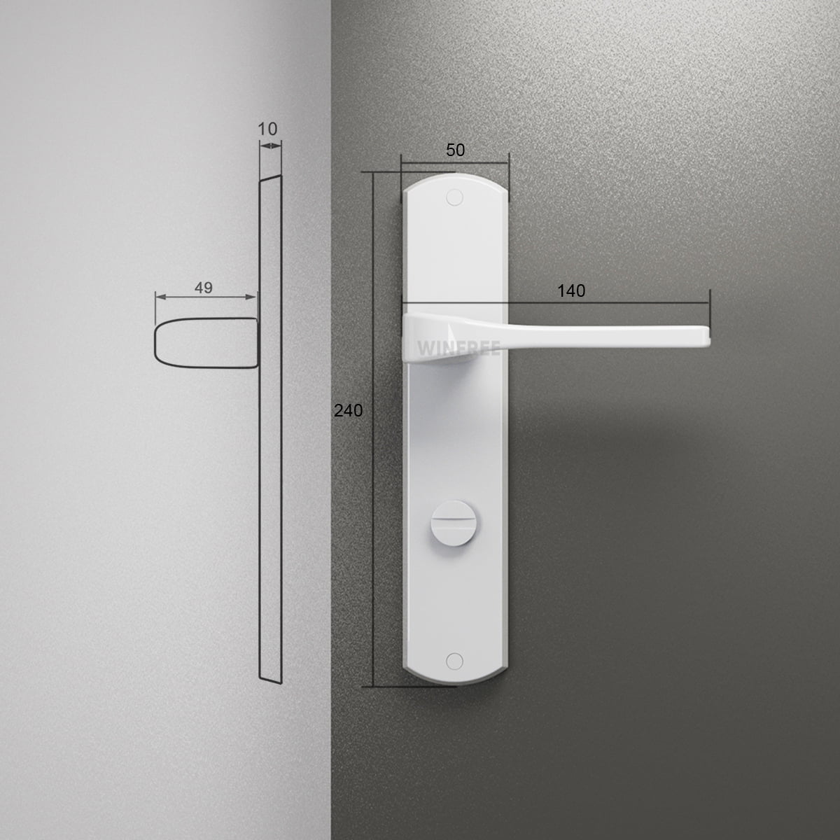 Khóa cửa tay gạt HC-104 - Ảnh 7