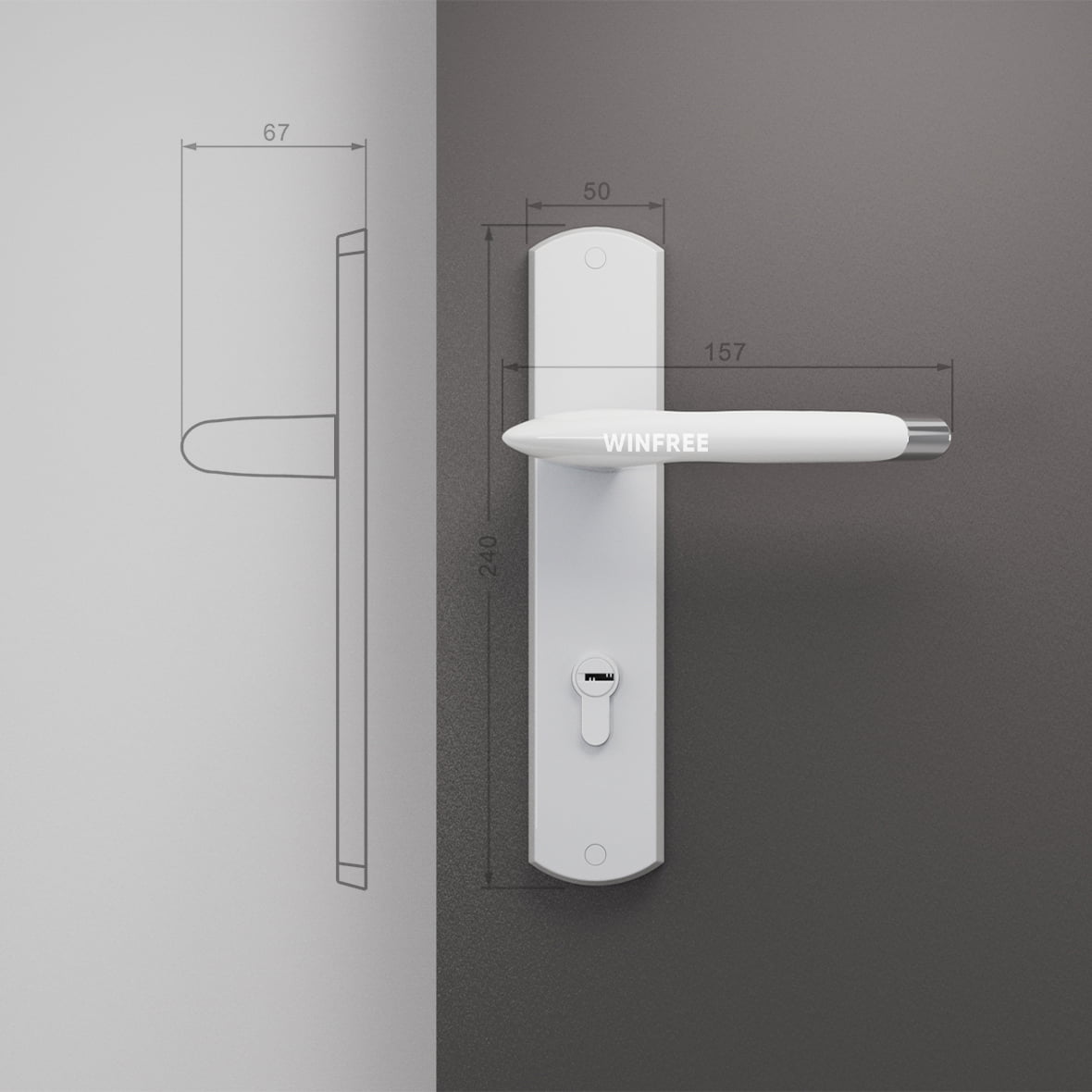 Khóa cửa tay gạt HC-311 - Ảnh 11