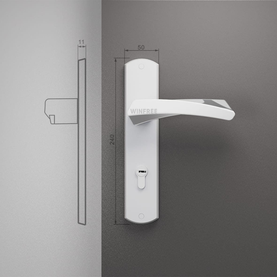 Khóa cửa tay gạt HC-322 - Ảnh 11