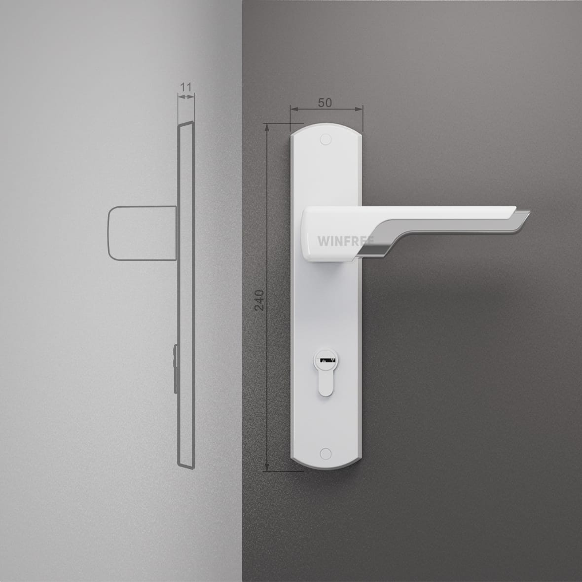 Khóa cửa tay gạt HC-324 - Ảnh 11