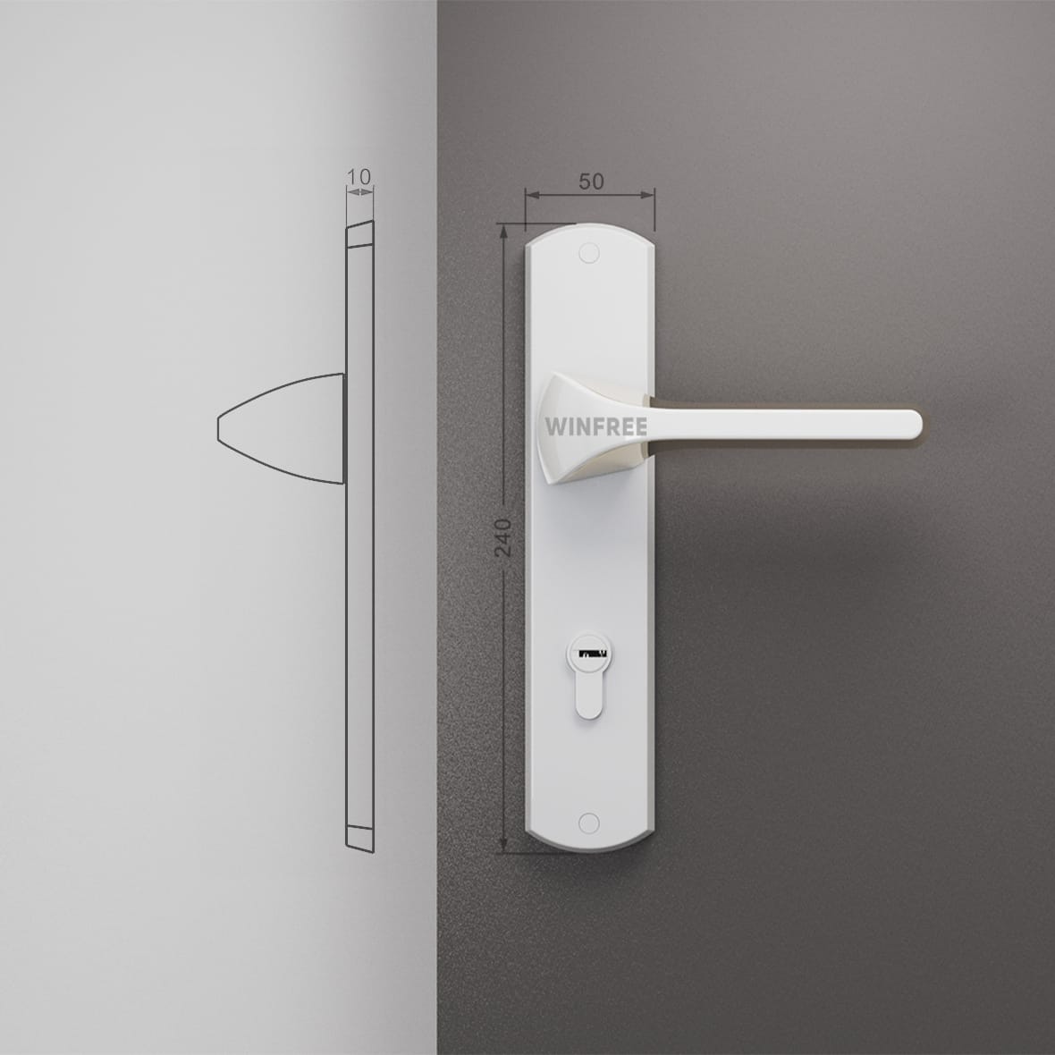 Khóa cửa tay gạt HC-330 - Ảnh 11