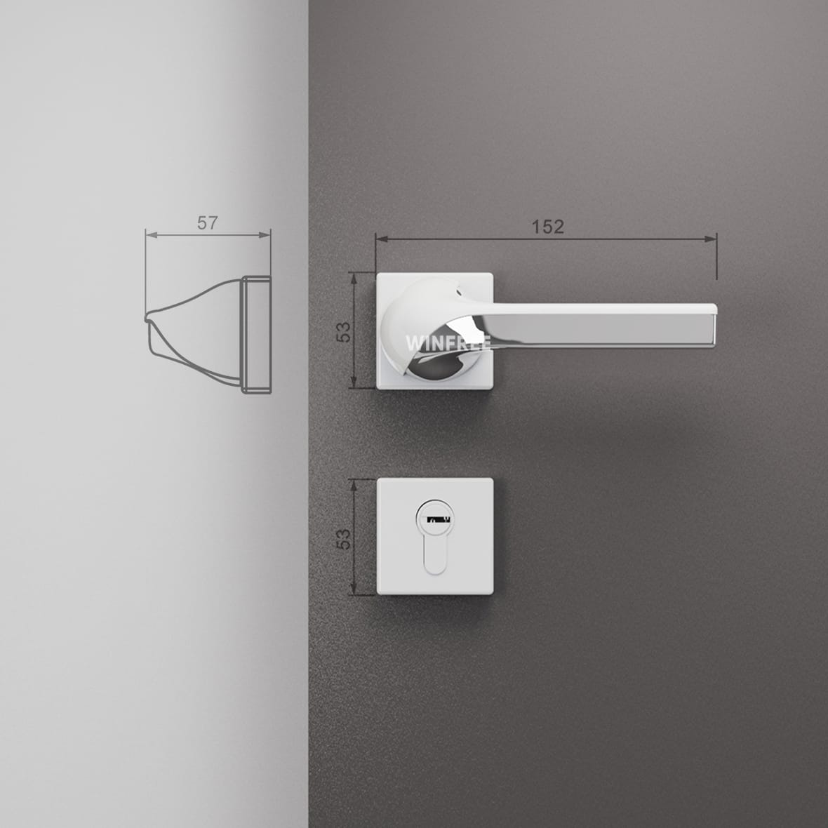Khóa cửa tay gạt HC-333 - Ảnh 10