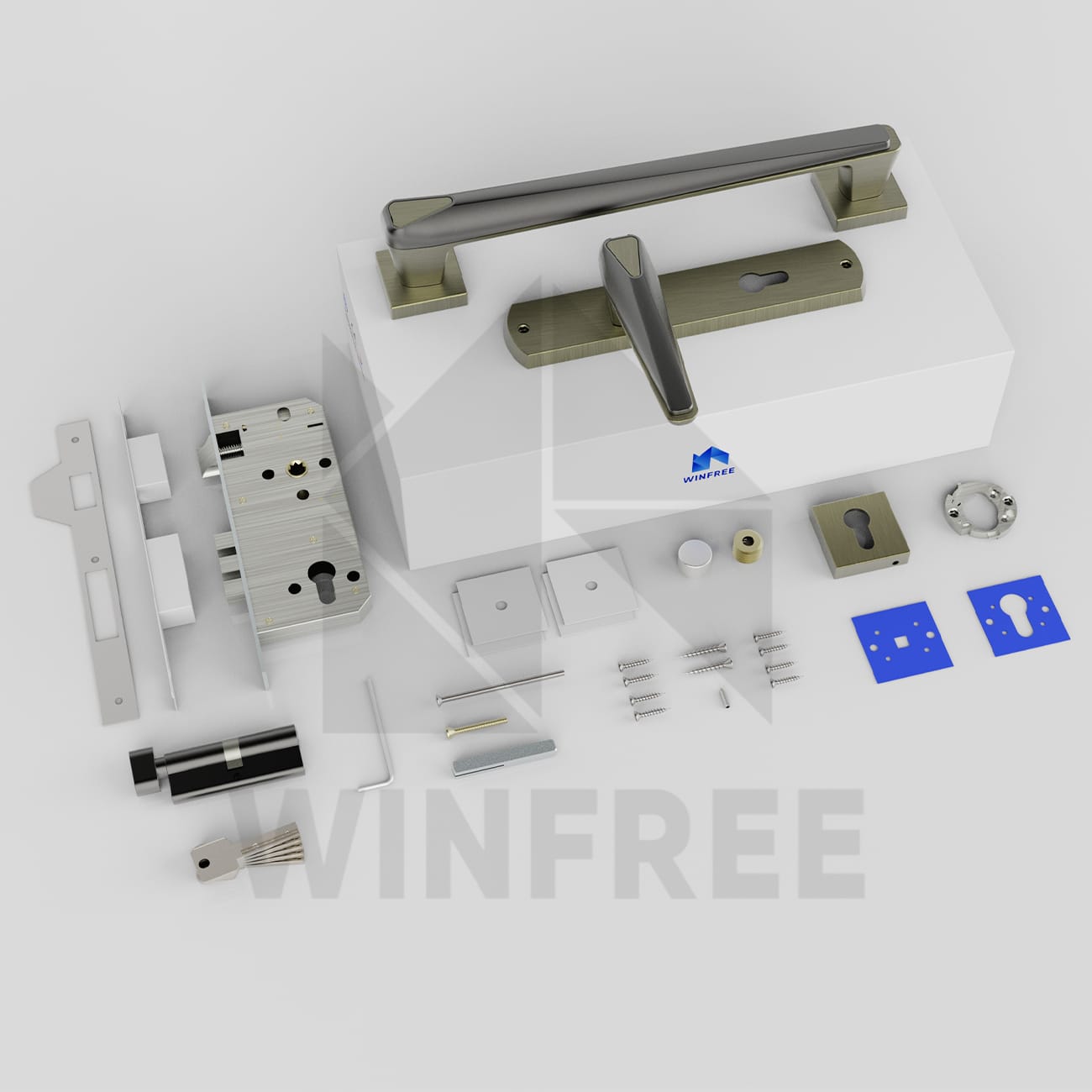 Khóa cửa tay gạt HB-275 - Ảnh 11