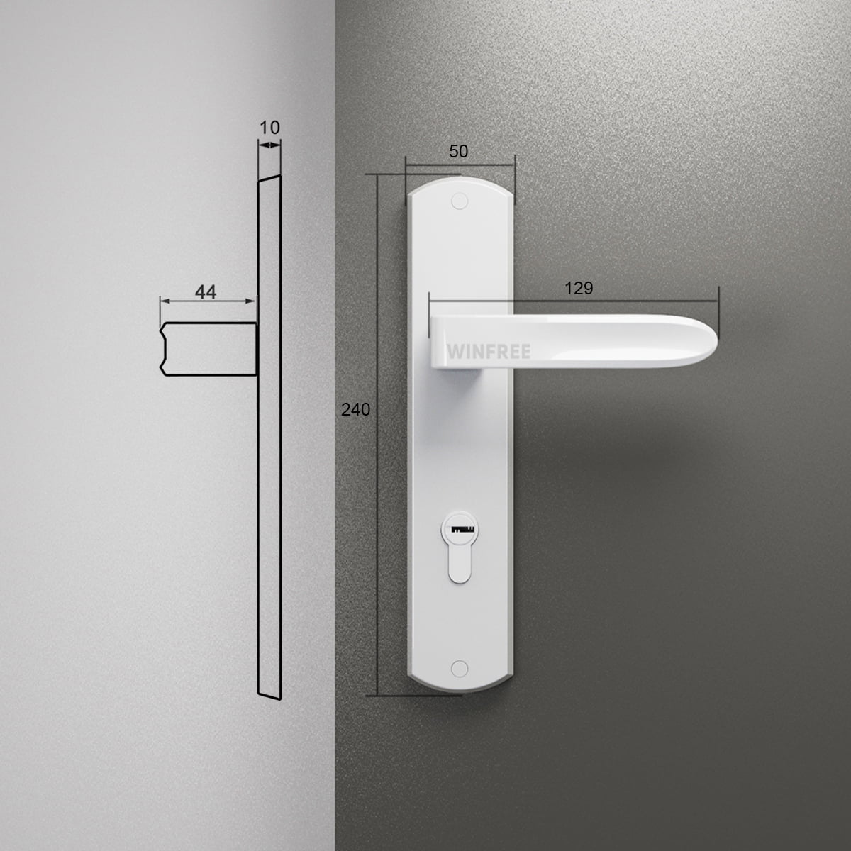 Khóa cửa tay gạt HC-108 - Ảnh 7