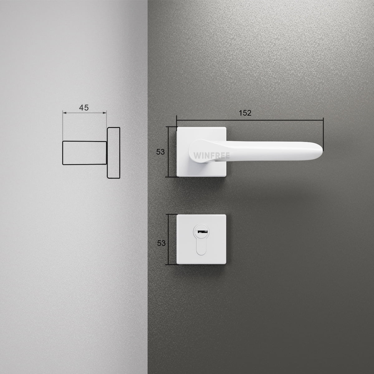 Khóa cửa tay gạt HC-102 - Ảnh 7