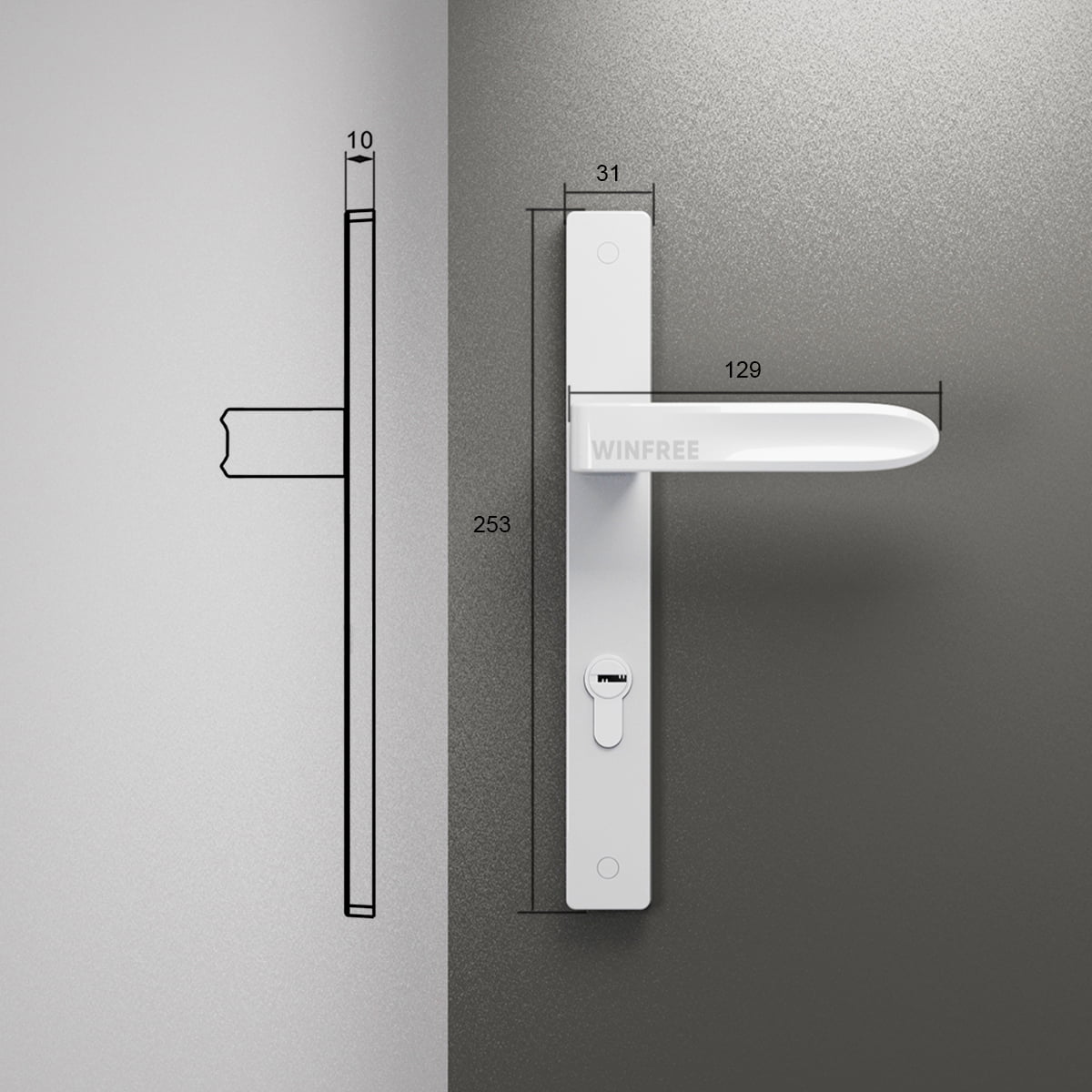 Khóa cửa tay gạt HC-108 - Ảnh 8