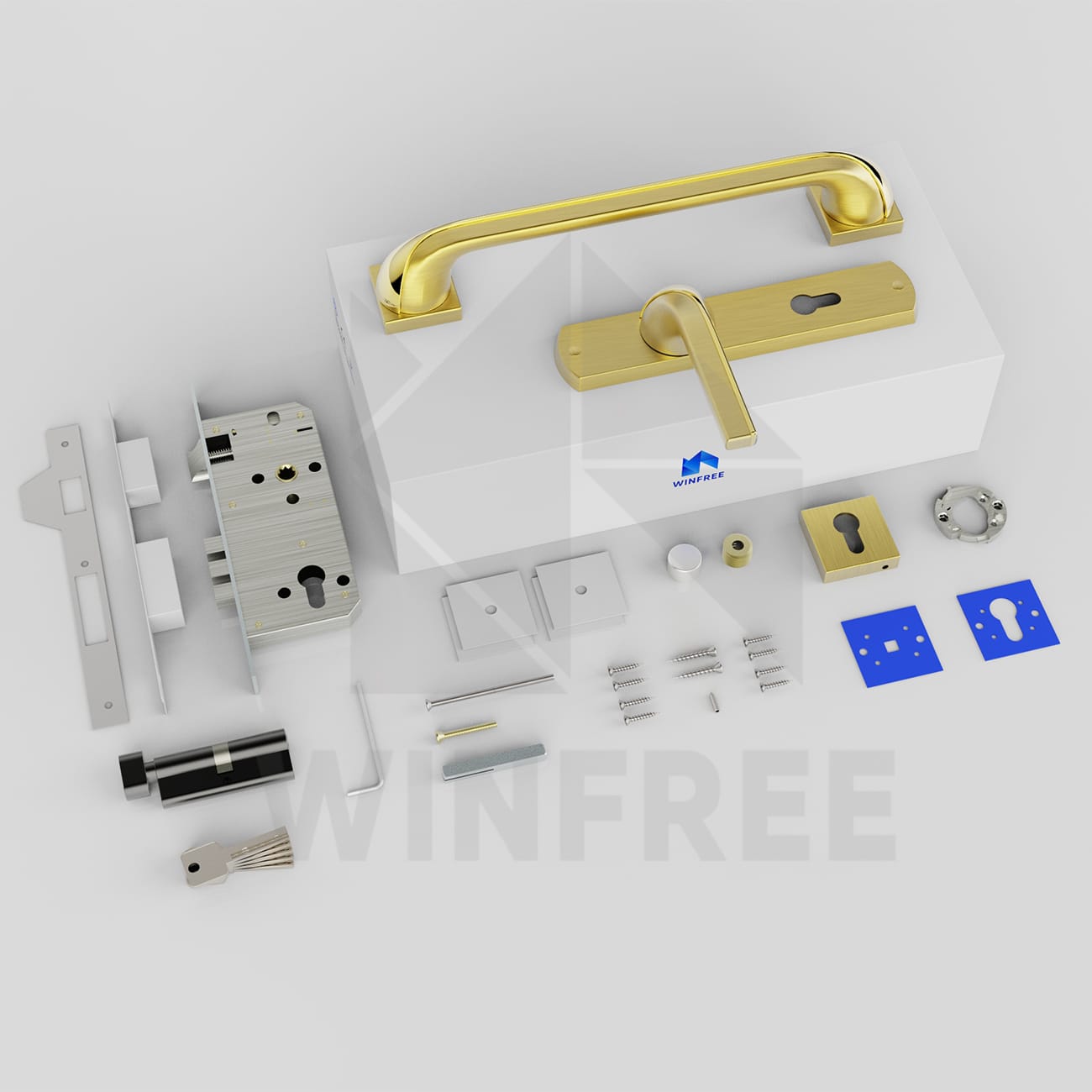 Khóa cửa tay gạt HB-274 - Ảnh 16