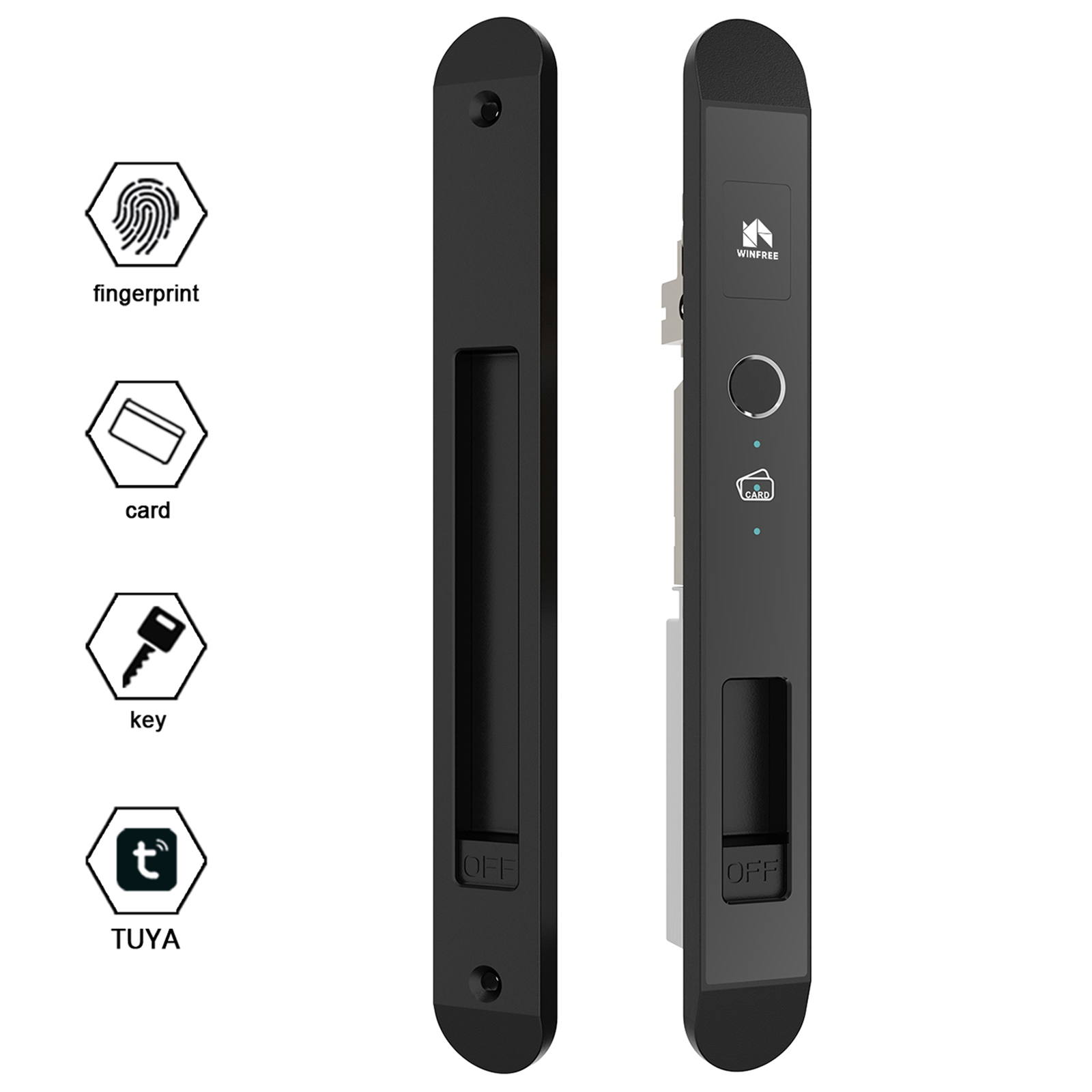 Khóa cửa trượt vân tay thông minh WINFREE HC-02Y