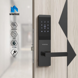 Khóa cửa thông minh thẻ từ & mật mã cho căn hộ, văn phòng WINFREE HC-P0101