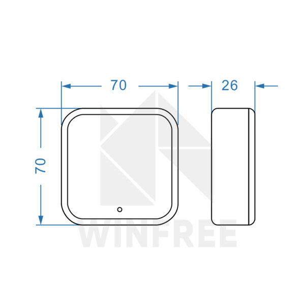 Bộ điều khiển từ xa cho ứng dụng TTLock WINFREE HC-E1 - Ảnh 5
