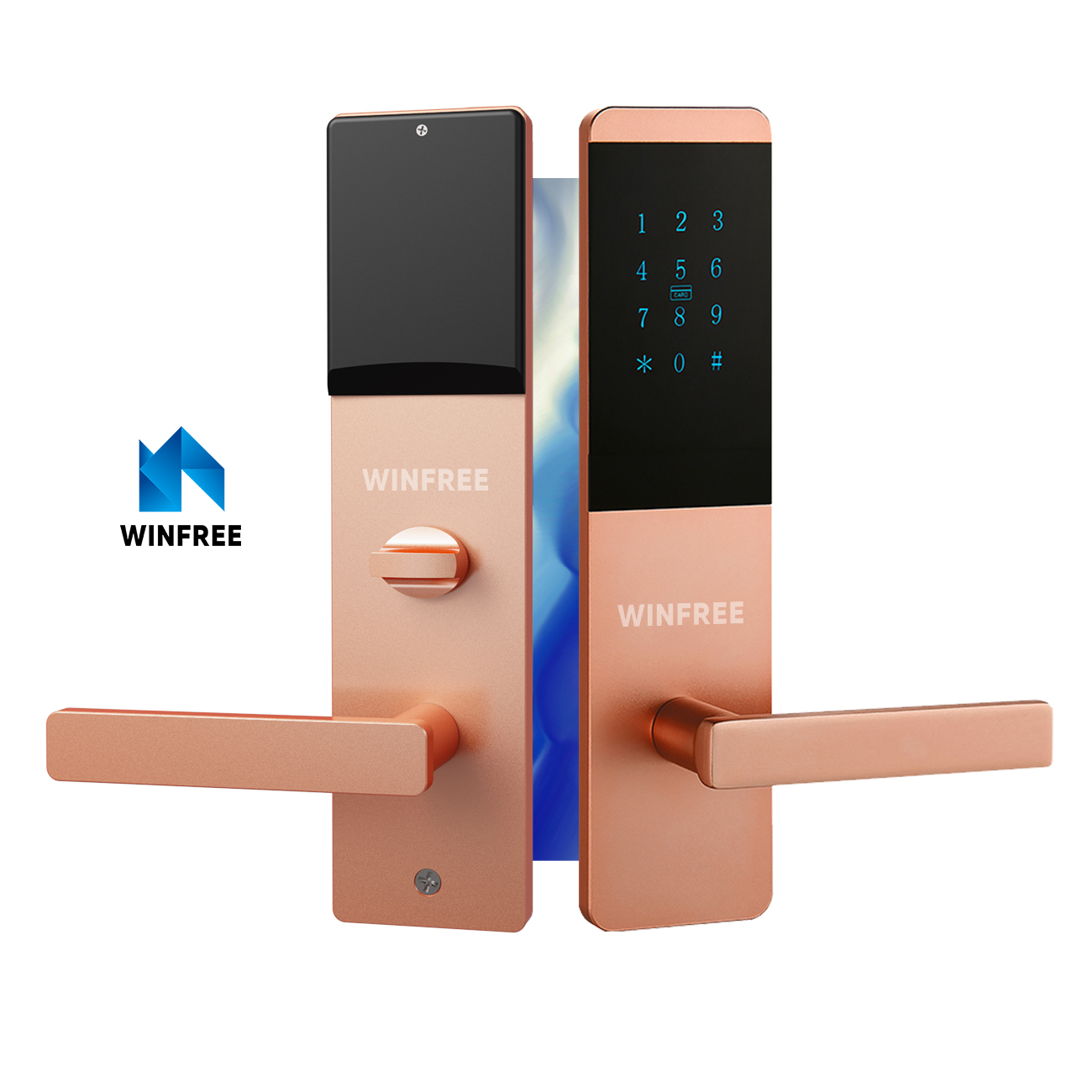 Khóa cửa thông minh thẻ từ & mật mã cho căn hộ, văn phòng WINFREE HC-P0101 - Ảnh 4