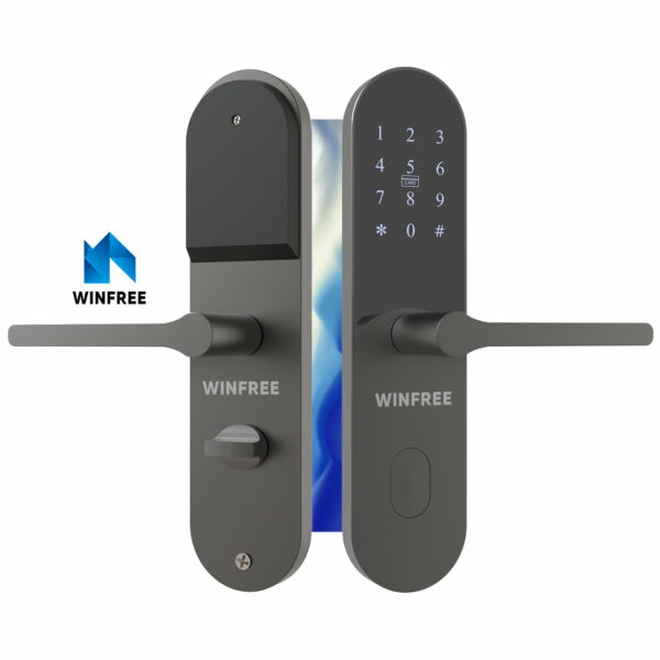 Khóa cửa thông minh thẻ từ & mật mã cho căn hộ, văn phòng WINFREE HC-P0202 - Ảnh 3