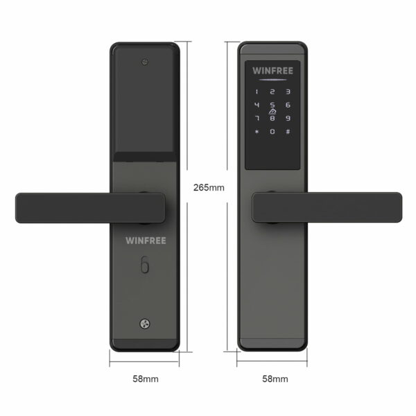 Khóa cửa thông minh thẻ từ & mật mã cho căn hộ, văn phòng WINFREE HC-P3 - Ảnh 5