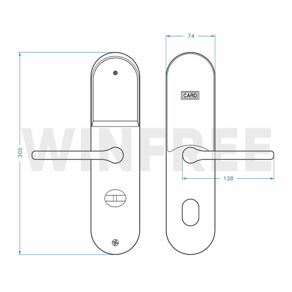 Khóa thẻ từ cho khách sạn WINFREE HC-F0202 - Ảnh 7