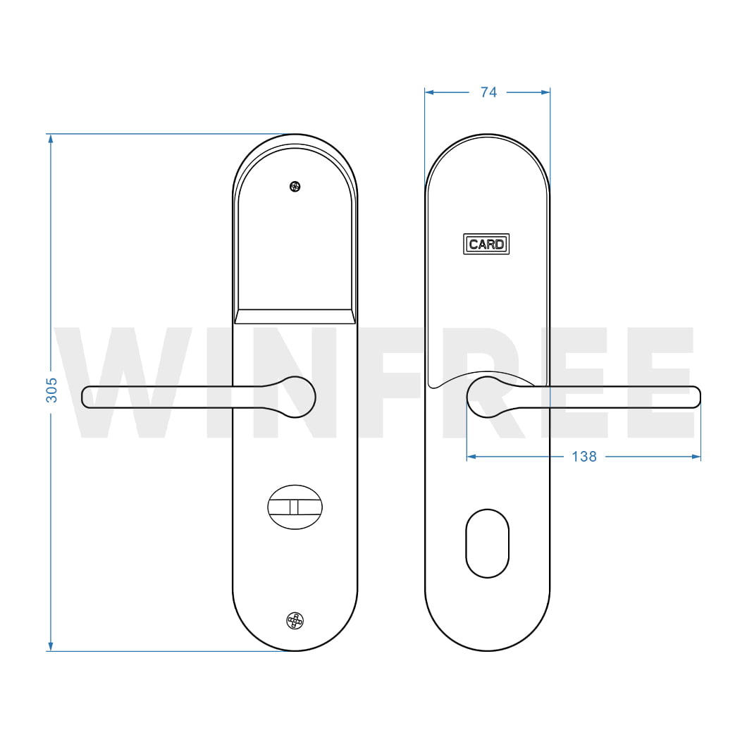 Khóa thẻ từ cho khách sạn WINFREE HC-F0202 - Ảnh 7