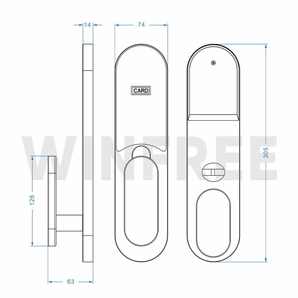 Khóa thẻ từ cho khách sạn WINFREE HC-F0204 - Ảnh 6