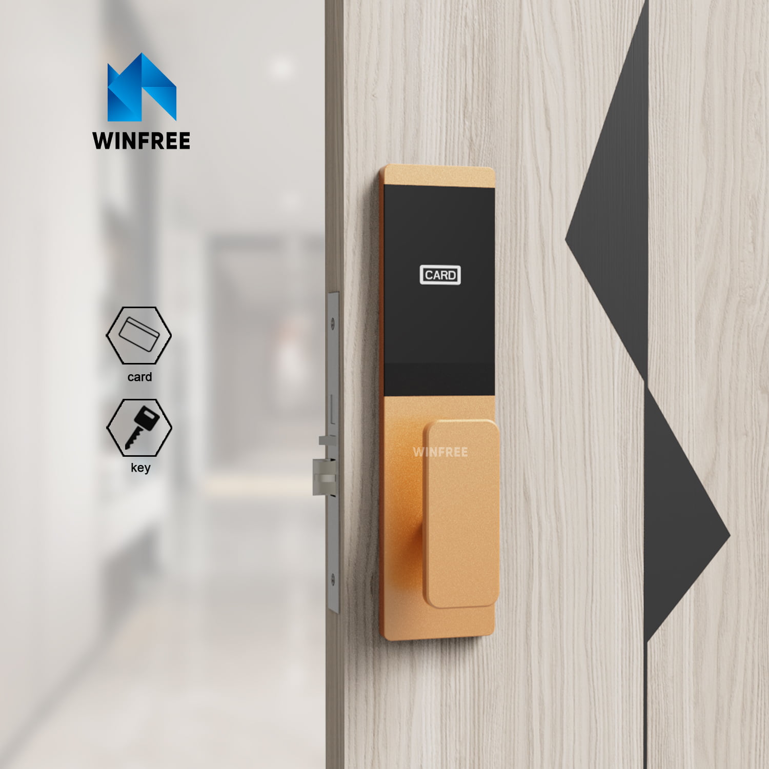 Khóa thẻ từ cho khách sạn WINFREE HC-F0103