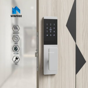 Khóa cửa thông minh thẻ từ & mật mã cho căn hộ, văn phòng WINFREE HC-P0103