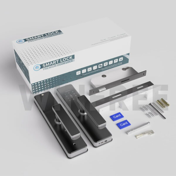 Khóa cửa thông minh thẻ từ & mật mã cho căn hộ, văn phòng WINFREE HC-P1 - Ảnh 7