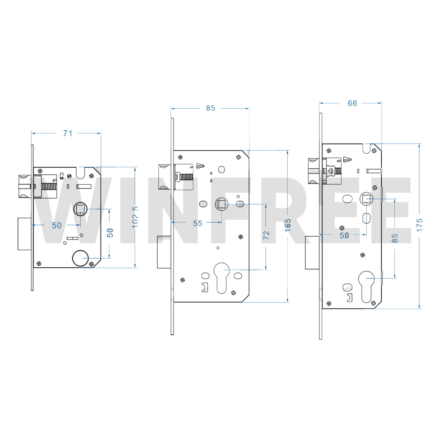 Khóa cửa vân tay thông minh tích hợp Face ID WINFREE W-X06 - Ảnh 13